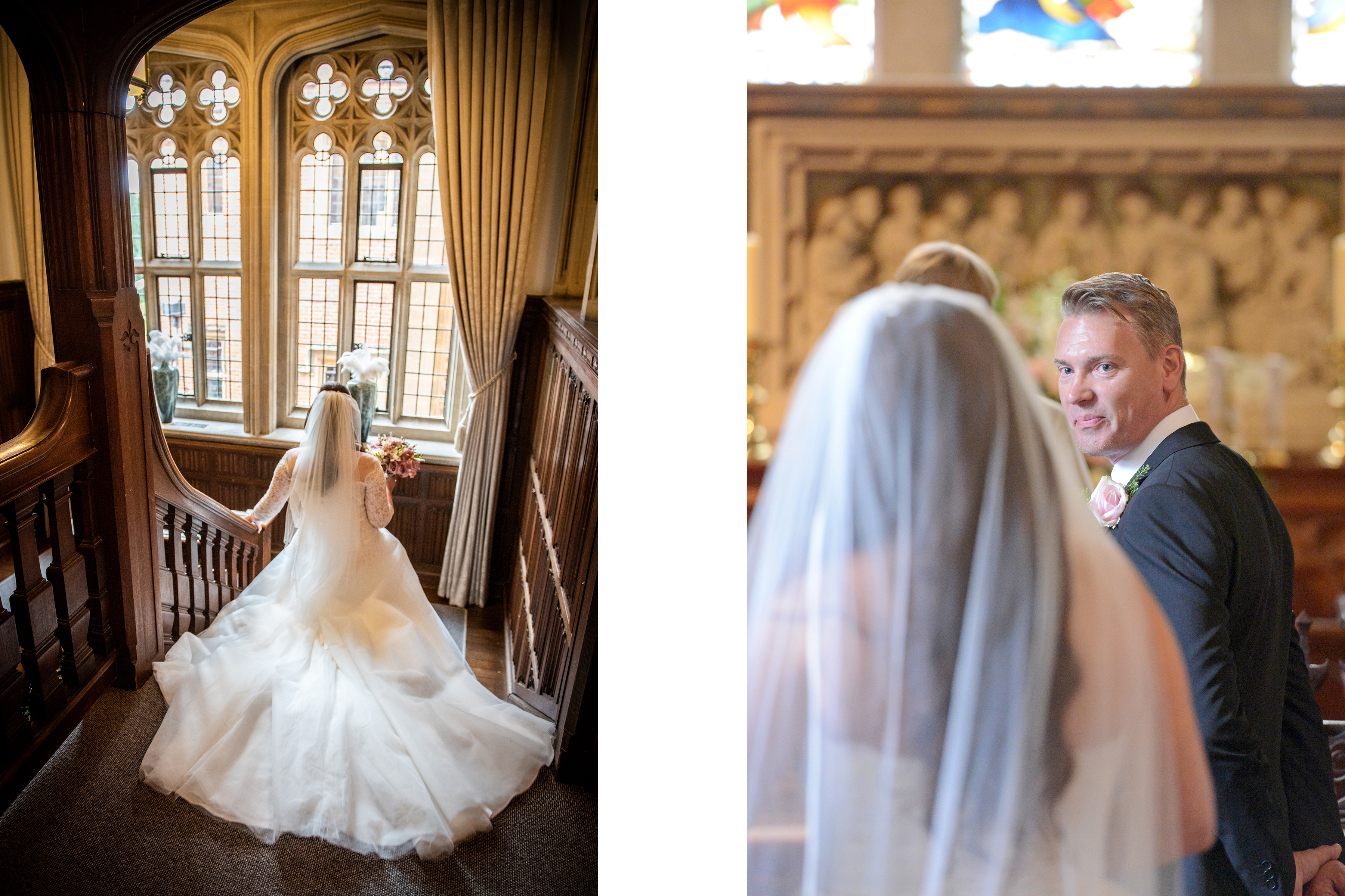 groom sees bride