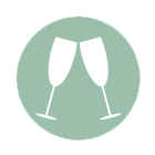 champagne glasses icon